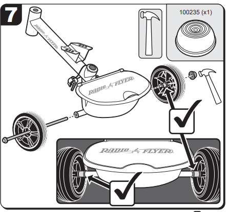 469 Pedal Push Stroll N Trike Assembly Product Information Radio Flyer Help Center