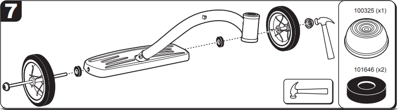 #433A Classic Red Dual Deck Tricycle Assembly and Product Information ...